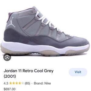 Air Jordan 11 Retro 'Cool Grey' 2021